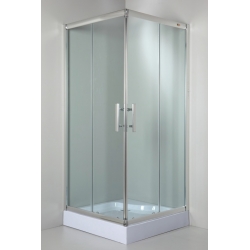 Kabina prysznicowa Sigma szkło transparentne 80 x80Metalhurt z brodzikiem i syfonem